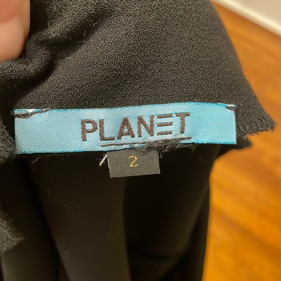 Planet Black double collar cropped jacket in black. One Size. Gently worn. - Picture 5 of 6